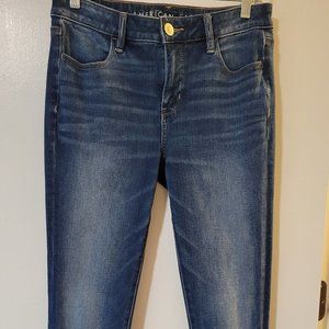 AEO Medium-Light wash Skinny Jeans